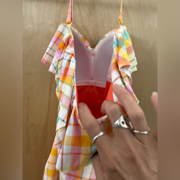 Bleu Rod Beattie Hip to Be Square Shirred Ruffle Bandeau One-Piece - Picture 9 of 12